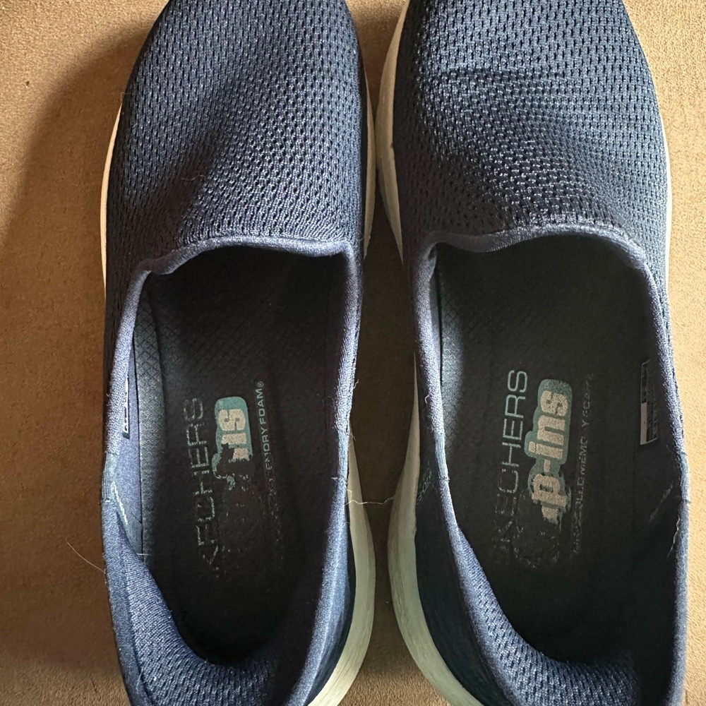 Skechers Navy Slip-On Shoes